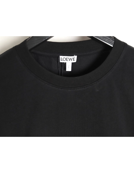 Loewe Rainbow Embroidered Round Neck Short Sleeve T-Shirt,All order with free shipping Reps Gucci