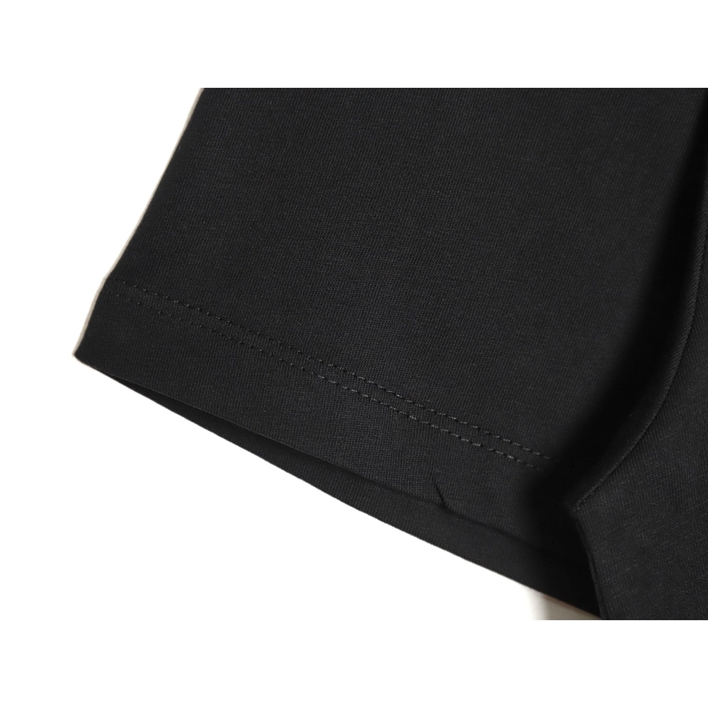 Loewe Rainbow Embroidered Round Neck Short Sleeve T-Shirt,All order with free shipping Reps Gucci