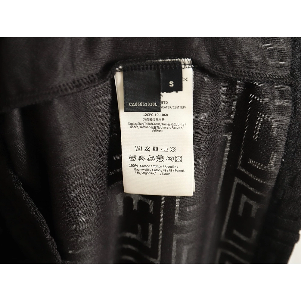 Fendi 24ss all over printed double F embossed jacquard T-shirt,All order with free shipping Fendi