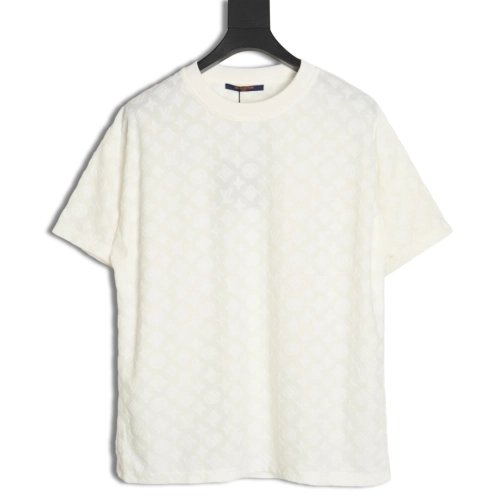 Reps Louis Vuitton 24ss full print monogram embossed T-shirt,All order with free shipping Reps Louis Vuitton