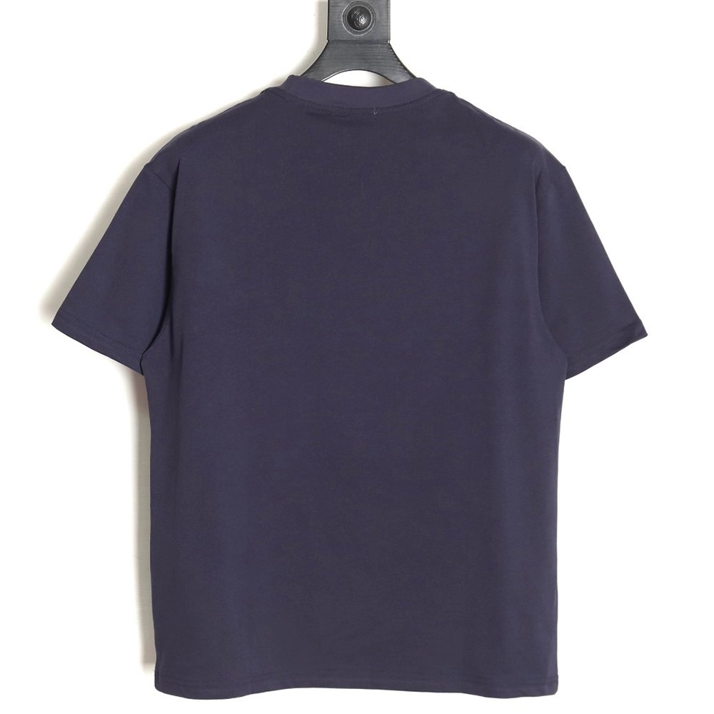 Loewe Contrast Color Embroidered LOGO Couple Short Sleeve T-Shirt TSK1,All order with free shipping Loewe