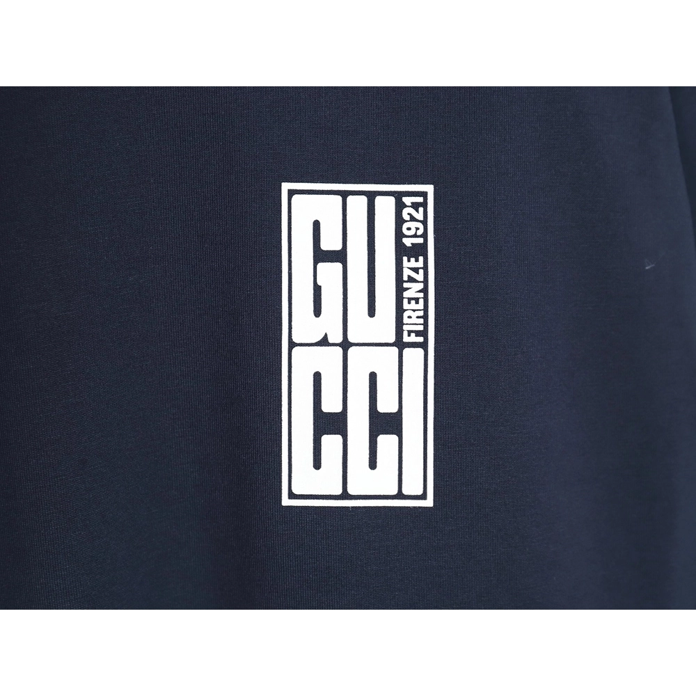 Reps Gucci Red,All order with free shipping  White and Blue G Print Round Neck Short Sleeve T-shirt,All order with free shipping