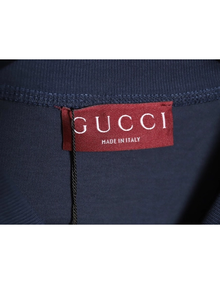 Reps Gucci Red,All order with free shipping  White and Blue G Print Round Neck Short Sleeve T-shirt,All order with free shipping