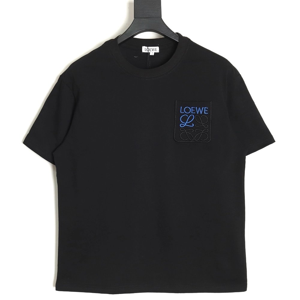 Loewe Pocket 3D Embroidered T-shirt TSK1,All order with free shipping Loewe