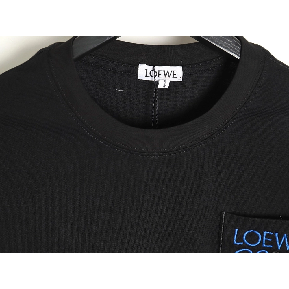 Loewe Pocket 3D Embroidered T-shirt TSK1,All order with free shipping Loewe