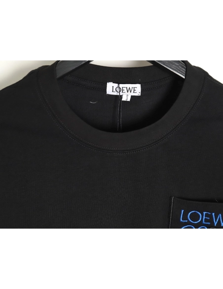 Loewe Pocket 3D Embroidered T-shirt TSK1,All order with free shipping Loewe