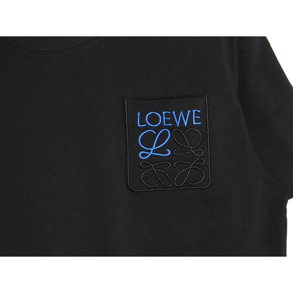 Loewe Pocket 3D Embroidered T-shirt TSK1,All order with free shipping Loewe