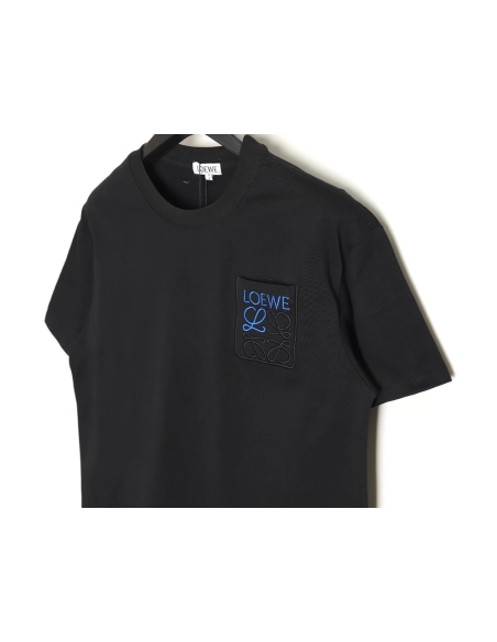 Loewe Pocket 3D Embroidered T-shirt TSK1,All order with free shipping Loewe