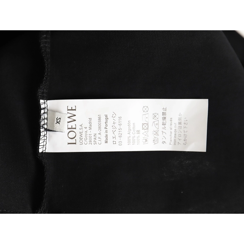 Loewe Pocket 3D Embroidered T-shirt TSK1,All order with free shipping Loewe