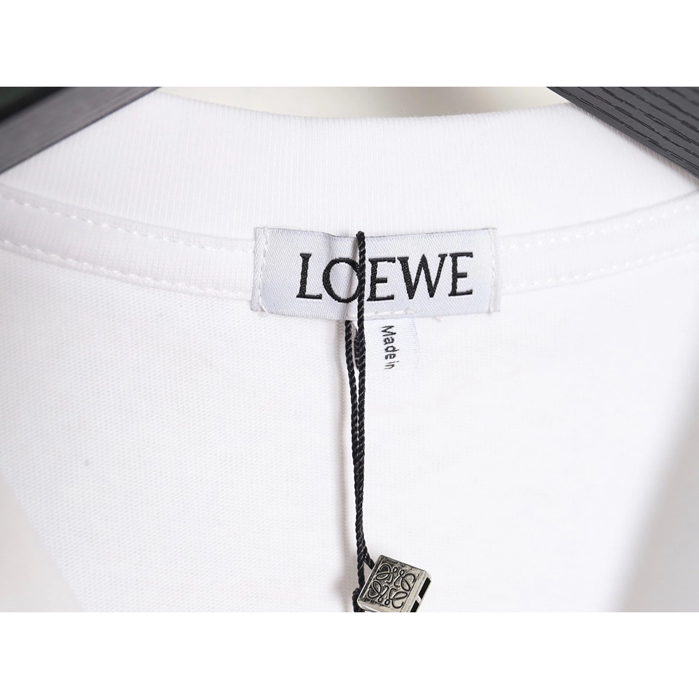 Loewe Pocket 3D Embroidered T-shirt,All order with free shipping Loewe