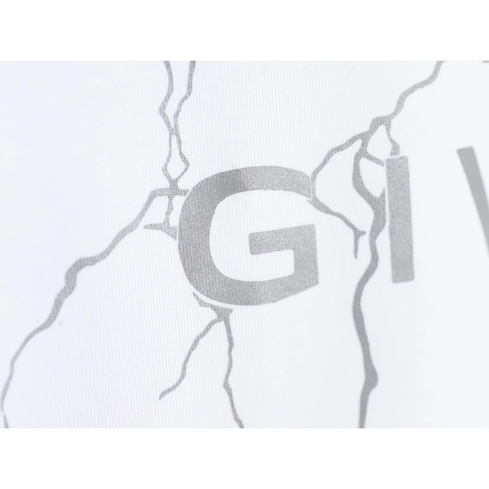 Givenchy 24SS lightning reflective print short-sleeved T-shirt,All order with free shipping Givenchy