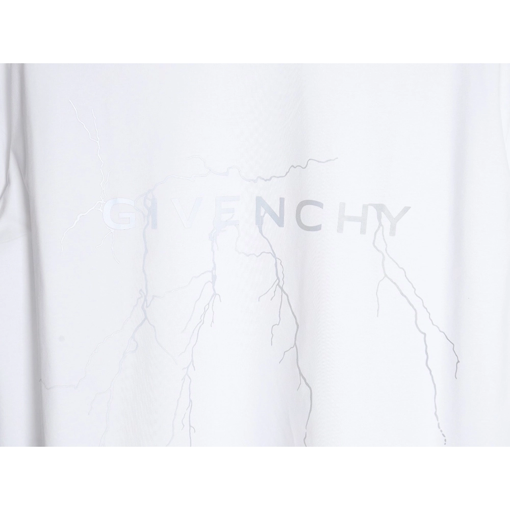 Givenchy 24SS lightning reflective print short-sleeved T-shirt,All order with free shipping Givenchy