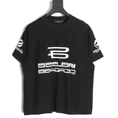 Balenciaga 24SS logo reverse washed distressed short-sleeved T-shirt TSK1,All order with free shipping Balenciaga