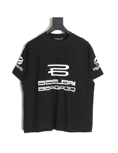 Balenciaga 24SS logo reverse washed distressed short-sleeved T-shirt TSK1,All order with free shipping Balenciaga