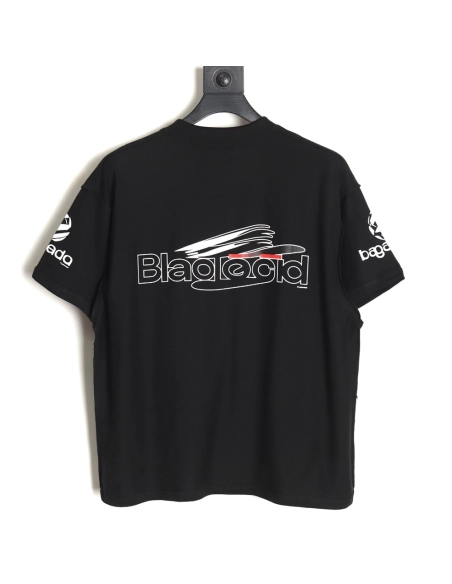 Balenciaga 24SS logo reverse washed distressed short-sleeved T-shirt TSK1,All order with free shipping Balenciaga