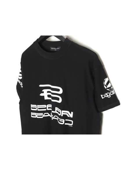 Balenciaga 24SS logo reverse washed distressed short-sleeved T-shirt TSK1,All order with free shipping Balenciaga