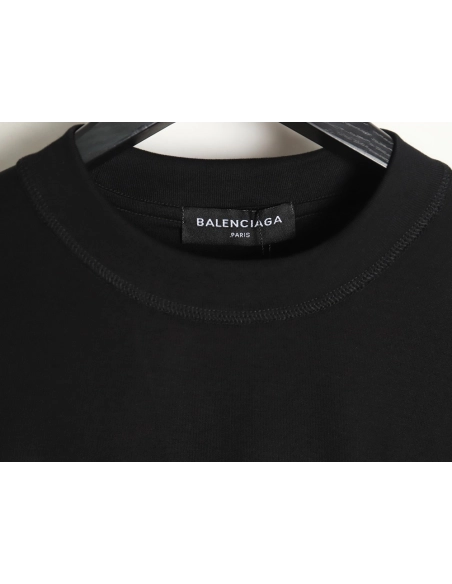 Balenciaga 24SS logo reverse washed distressed short-sleeved T-shirt TSK1,All order with free shipping Balenciaga