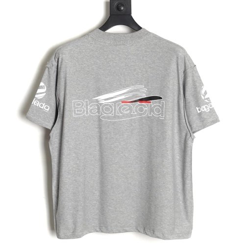 Balenciaga 24SS logo reverse washed distressed short-sleeved T-shirt,All order with free shipping Balenciaga