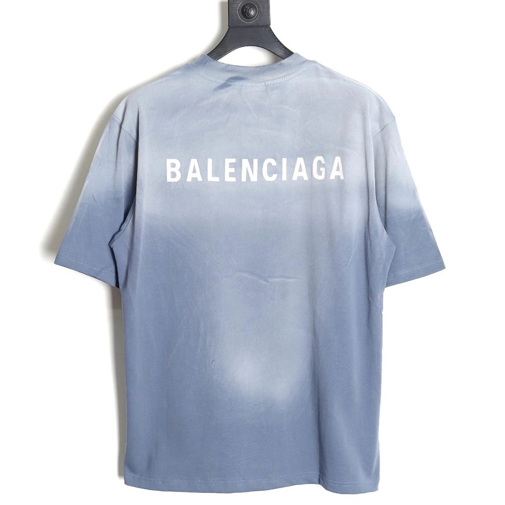 Balenciaga 24SS gradient washed short-sleeved T-shirt,All order with free shipping Balenciaga