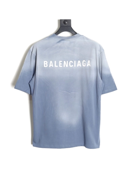 Balenciaga 24SS gradient washed short-sleeved T-shirt,All order with free shipping Balenciaga