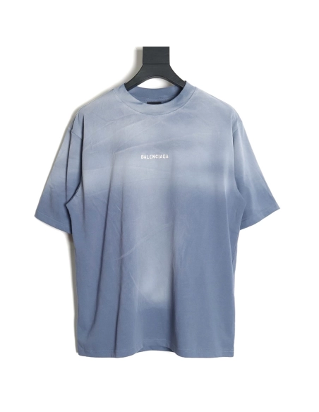 Balenciaga 24SS gradient washed short-sleeved T-shirt,All order with free shipping Balenciaga