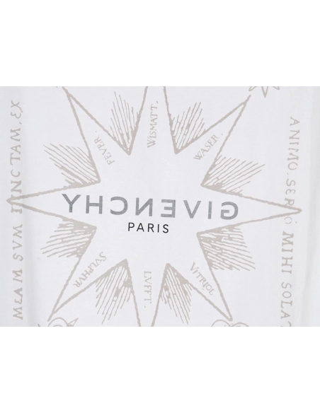 Givenchy eight-pointed star print round neck short-sleeved T-shirt,All order with free shipping Givenchy