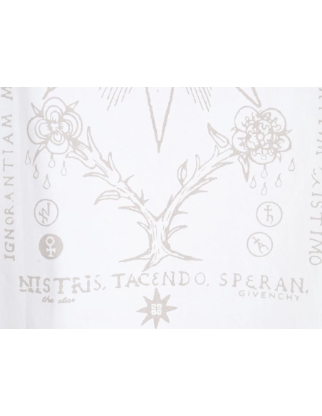 Givenchy eight-pointed star print round neck short-sleeved T-shirt,All order with free shipping Givenchy