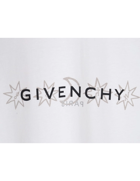 Givenchy eight-pointed star print round neck short-sleeved T-shirt,All order with free shipping Givenchy