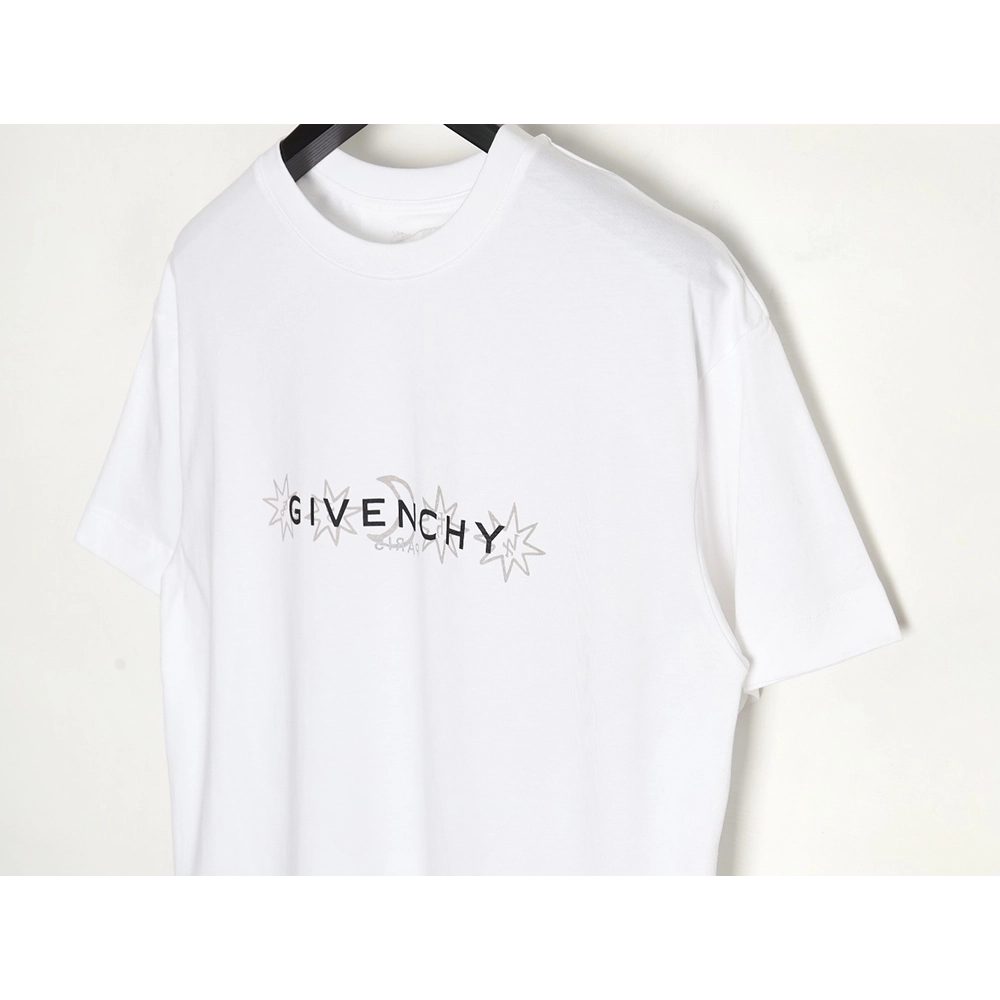 Givenchy eight-pointed star print round neck short-sleeved T-shirt,All order with free shipping Givenchy