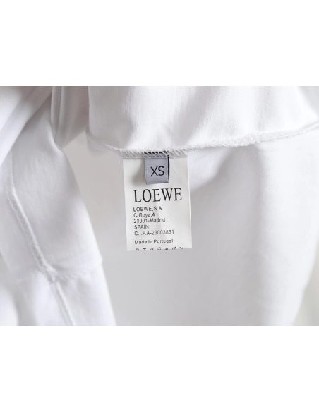 Loewe 24SS floral embroidered print short-sleeved T-shirt,All order with free shipping Loewe