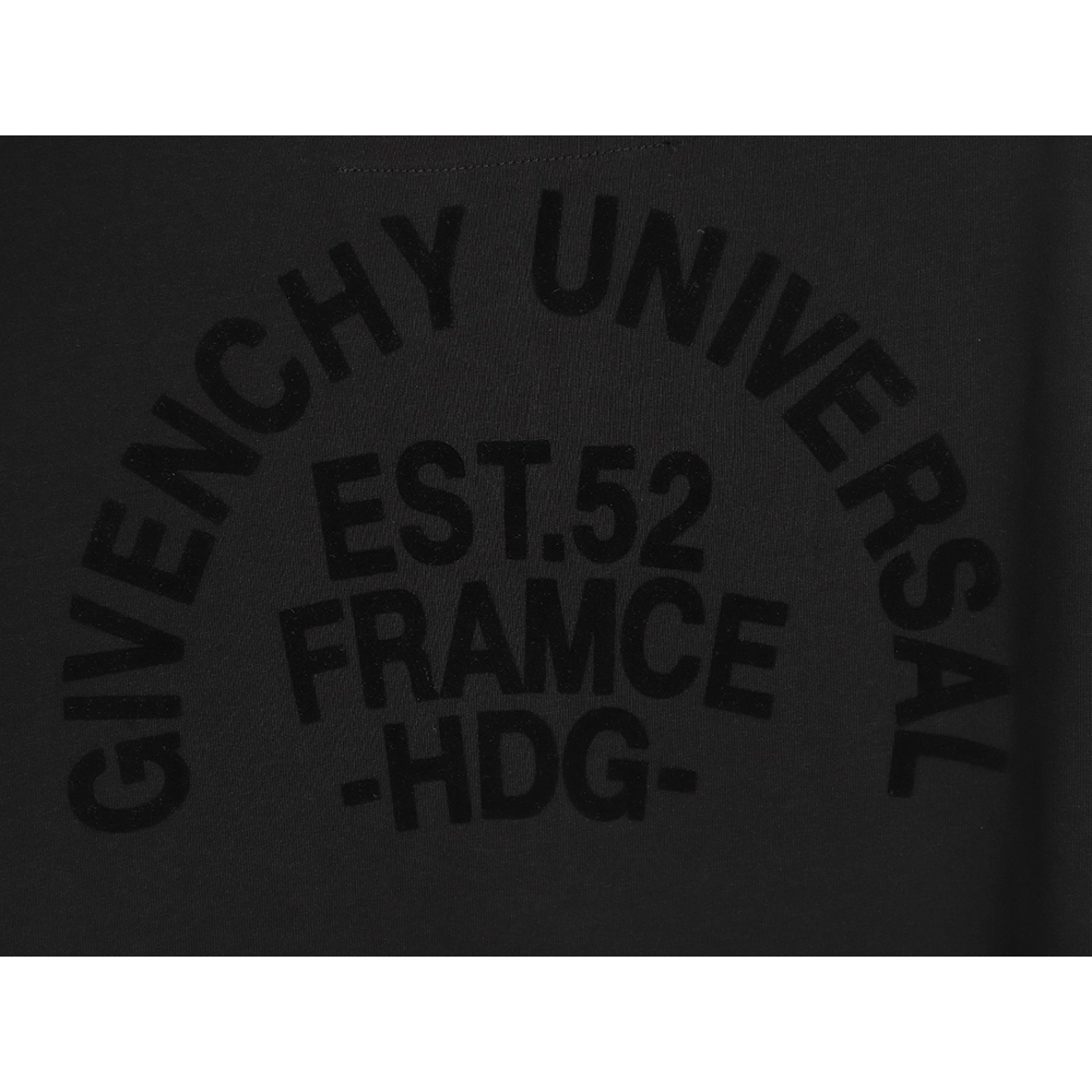 Givenchy 24SS flocked letter print short-sleeved T-shirt,All order with free shipping Givenchy