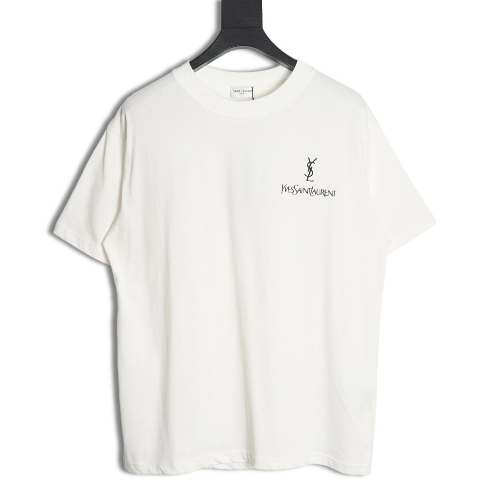 Saint Laurent 24SS classic printed l0go letter short-sleeved T-shirt,All order with free shipping Saint Laurent