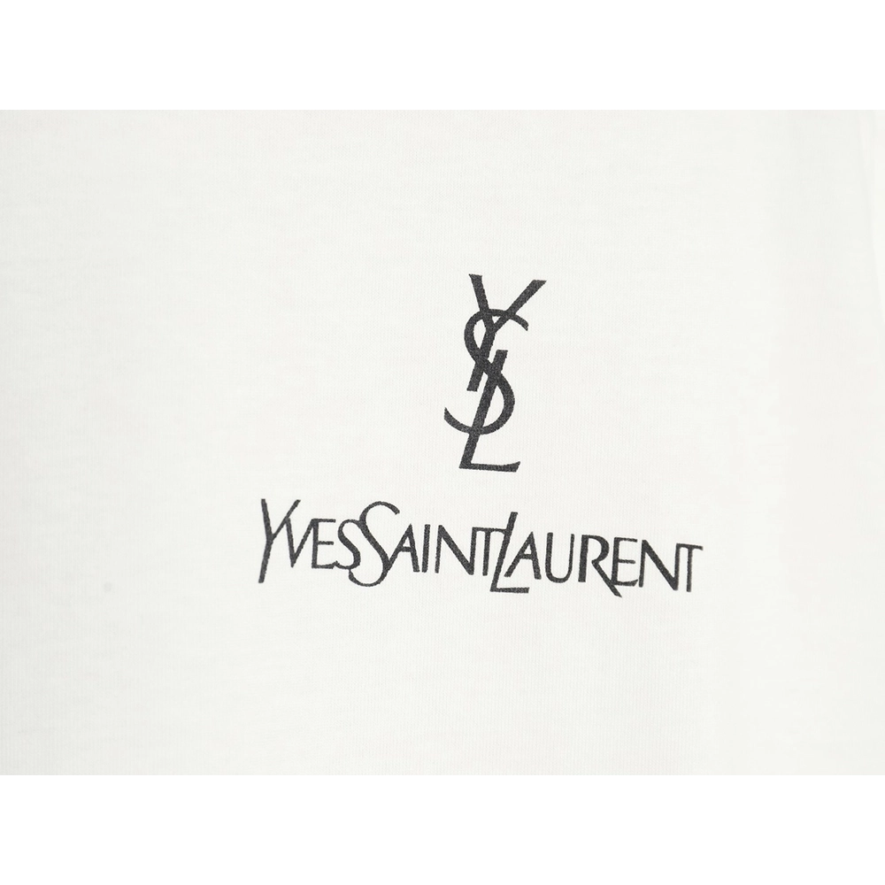 Saint Laurent 24SS classic printed l0go letter short-sleeved T-shirt,All order with free shipping Saint Laurent