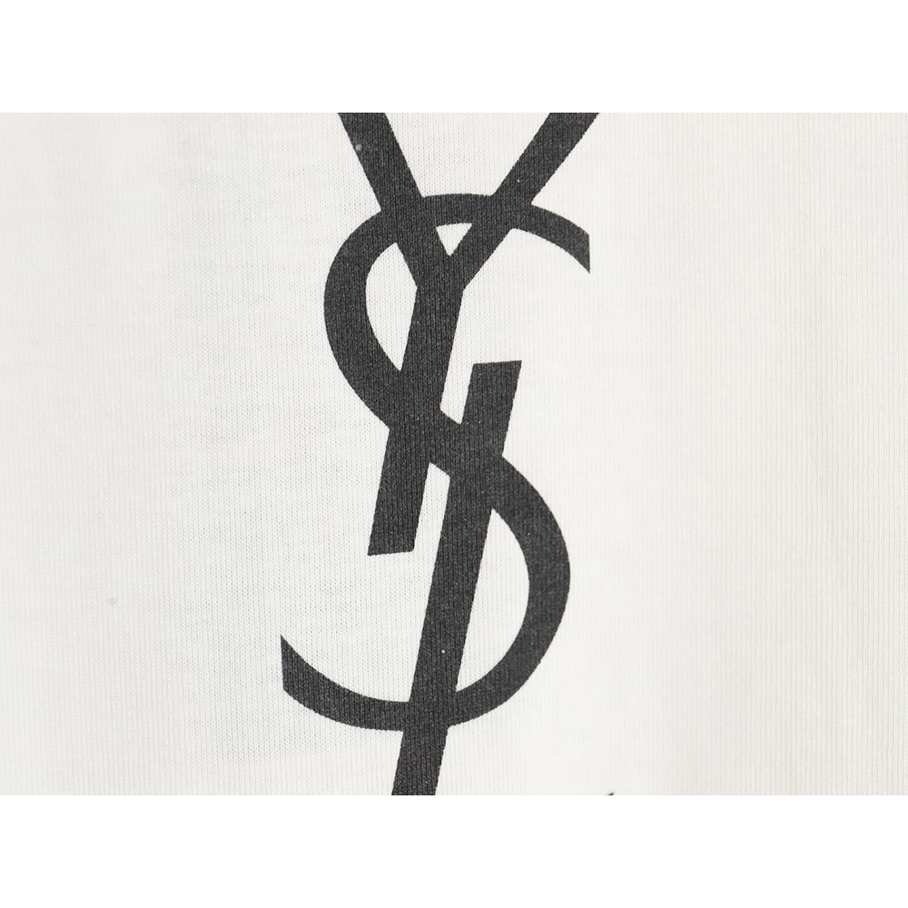 Saint Laurent 24SS classic printed l0go letter short-sleeved T-shirt,All order with free shipping Saint Laurent