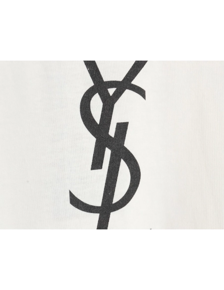 Saint Laurent 24SS classic printed l0go letter short-sleeved T-shirt,All order with free shipping Saint Laurent