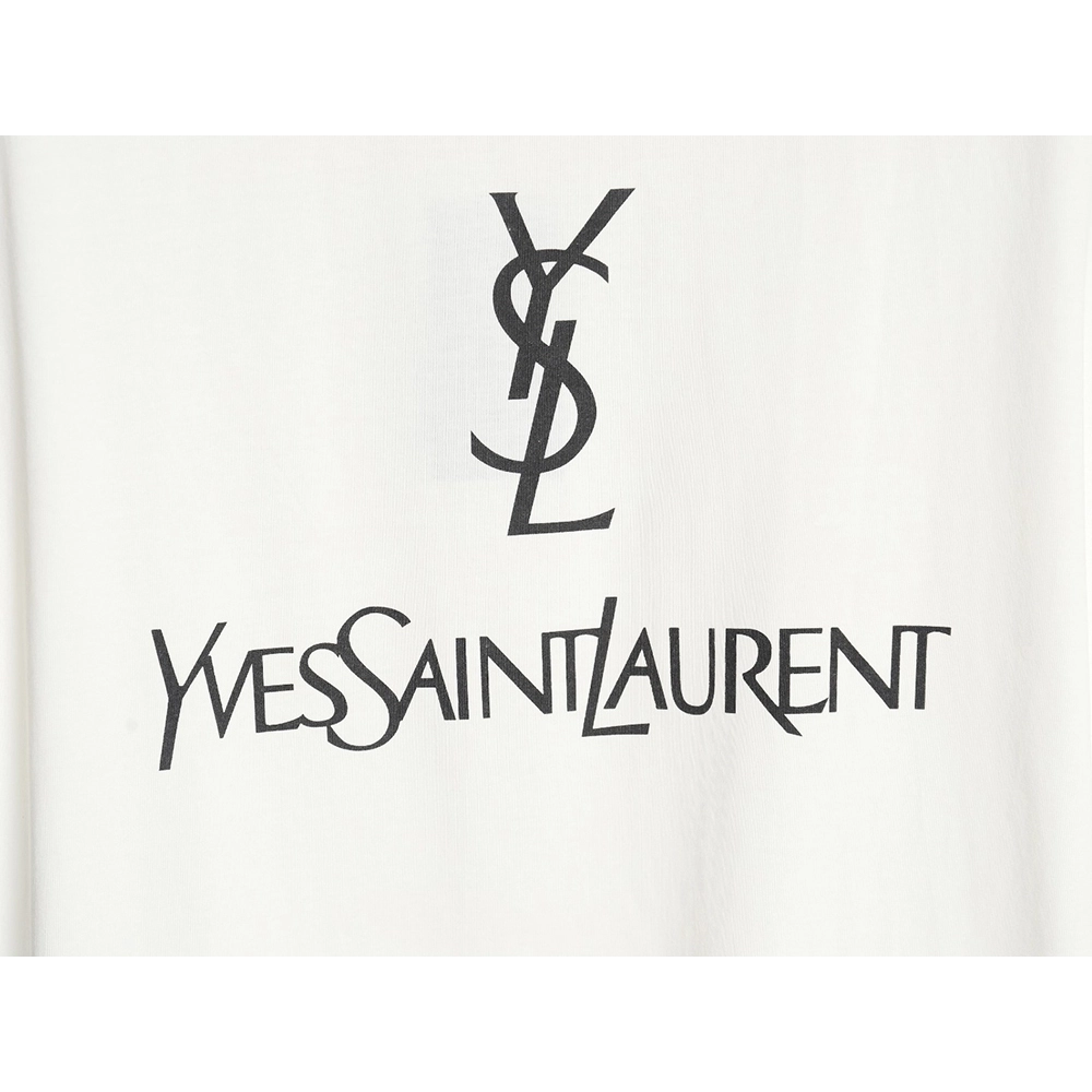 Saint Laurent 24SS classic printed l0go letter short-sleeved T-shirt,All order with free shipping Saint Laurent