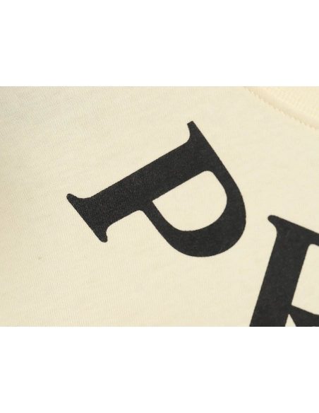 Prada 24SS collar necklace large letters l0go short-sleeved T-shirt,All order with free shipping Prada