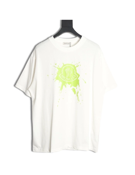 Moncler 24Ss graffiti print short-sleeved T-shirt,All order with free shipping Moncler