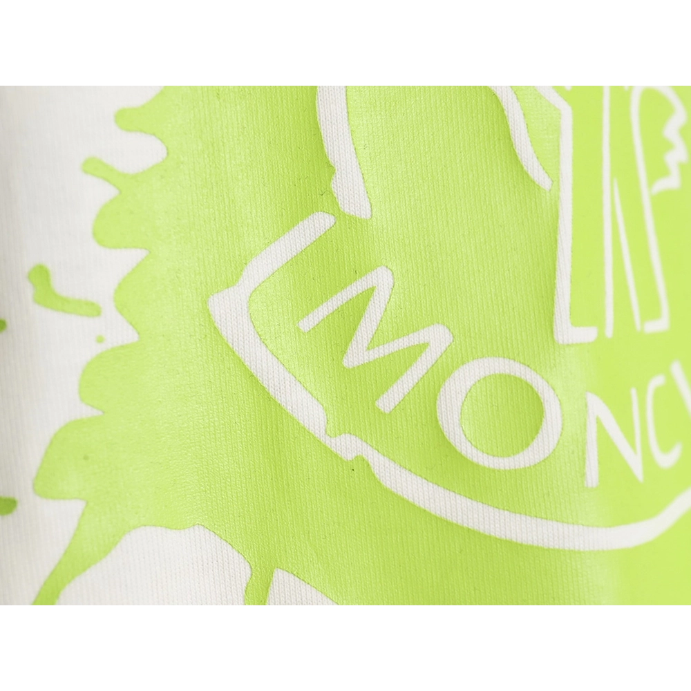 Moncler 24Ss graffiti print short-sleeved T-shirt,All order with free shipping Moncler