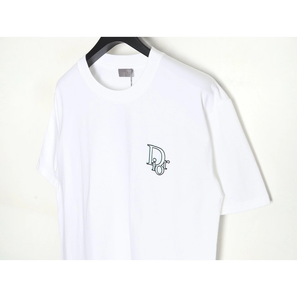 Dior 24ss light green graffiti logo short sleeve T-shirt,All order with free shipping Dior