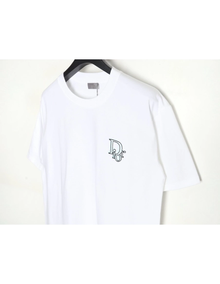 Dior 24ss light green graffiti logo short sleeve T-shirt,All order with free shipping Dior