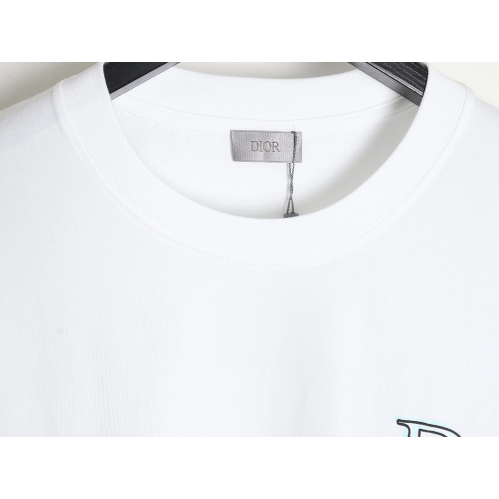 Dior 24ss light green graffiti logo short sleeve T-shirt,All order with free shipping Dior