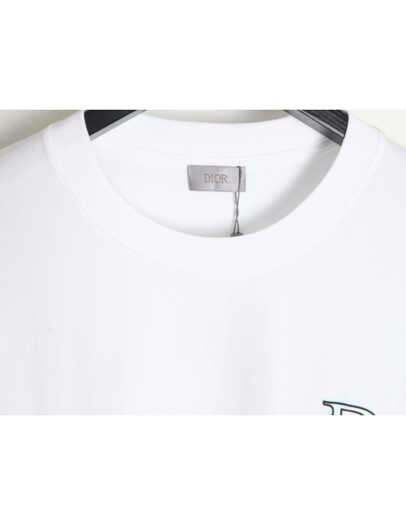 Dior 24ss light green graffiti logo short sleeve T-shirt,All order with free shipping Dior