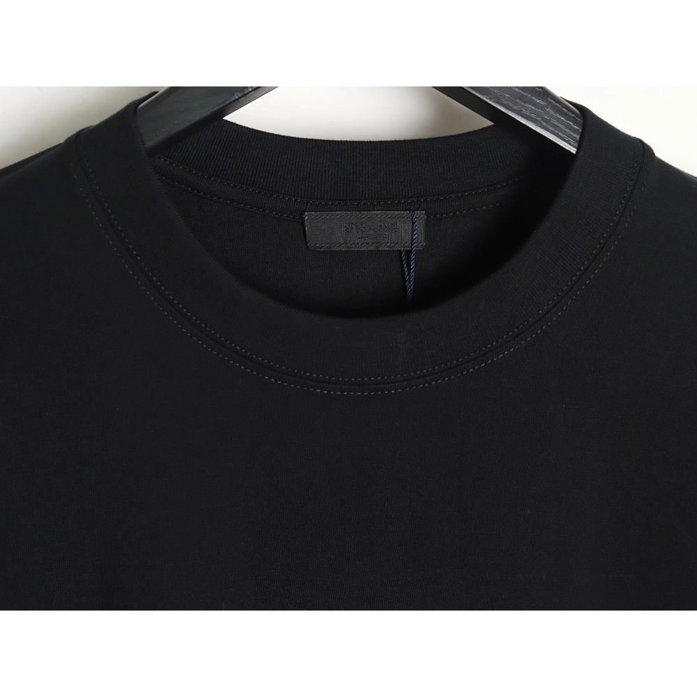 Prada 3D logo embroidered short-sleeved T-shirt,All order with free shipping Prada