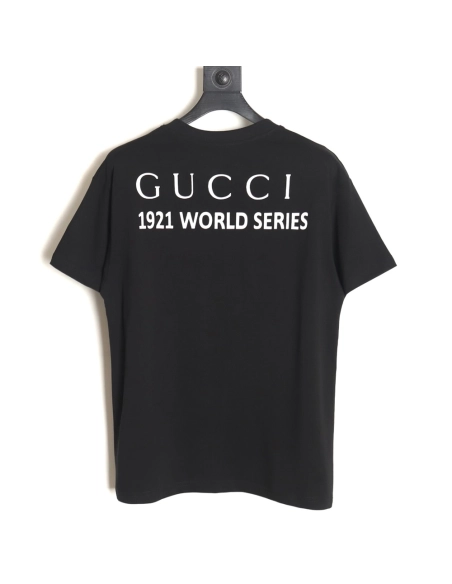 Reps Gucci 1921 Commemorative Edition Letter Print Short Sleeve T-Shirt TSK1,All order with free shipping Reps Gucci