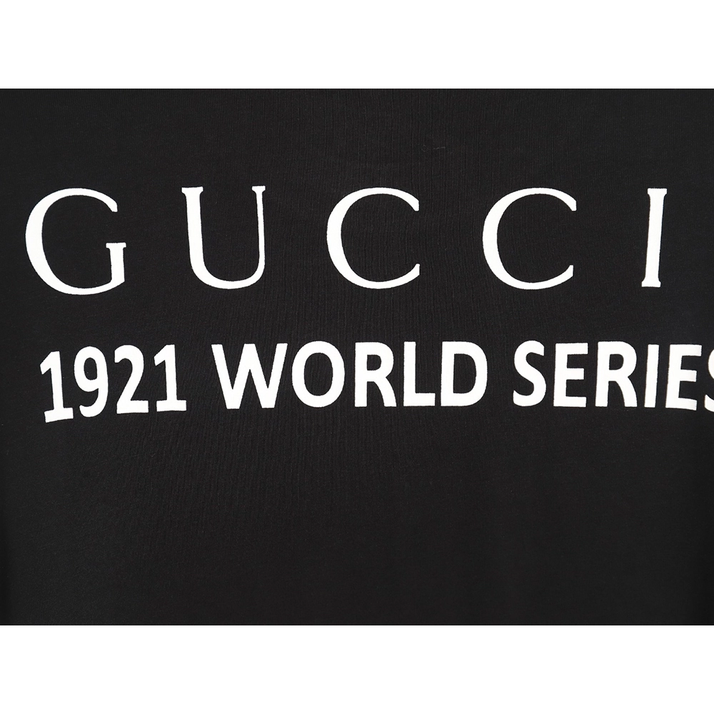 Reps Gucci 1921 Commemorative Edition Letter Print Short Sleeve T-Shirt TSK1,All order with free shipping Reps Gucci