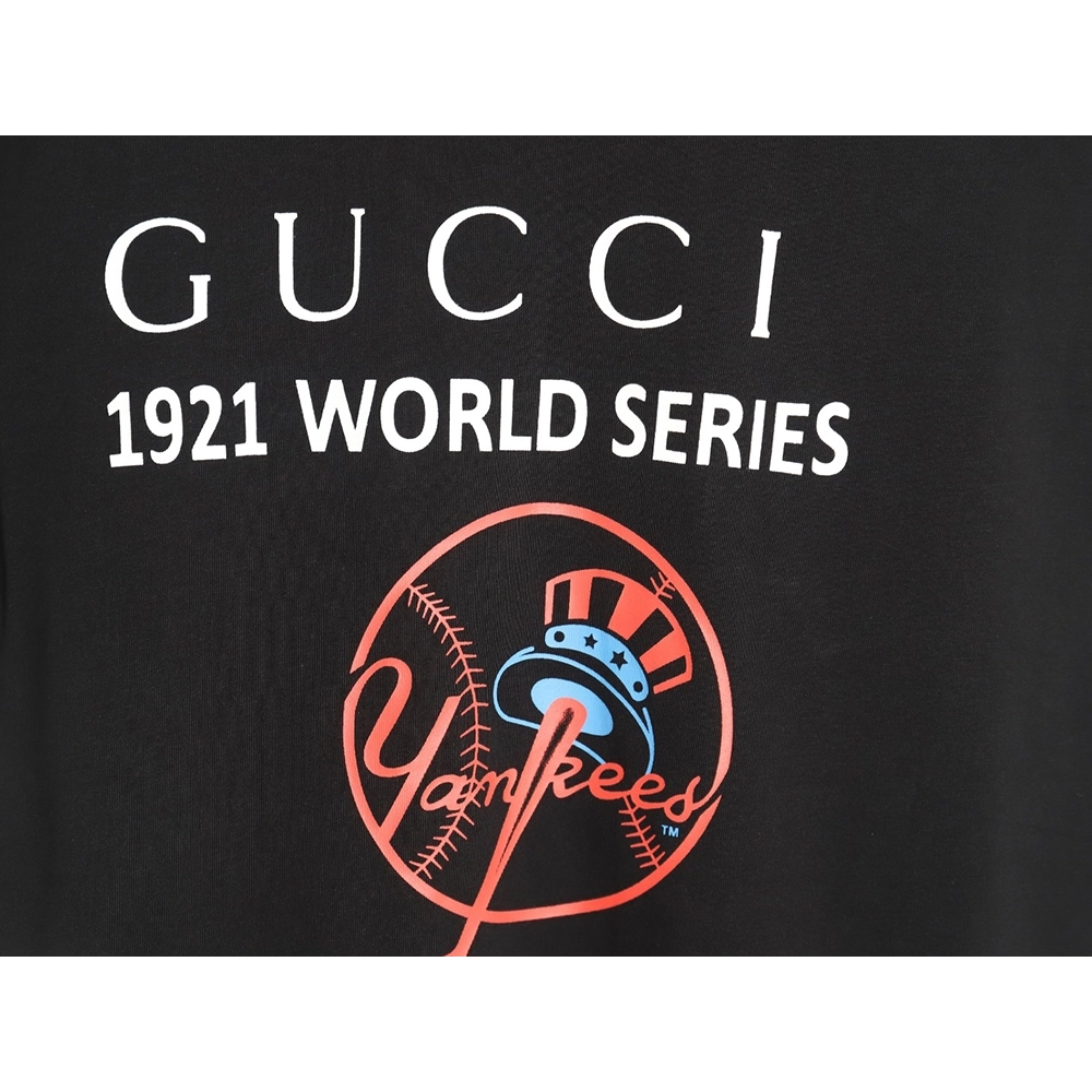 Reps Gucci 1921 Commemorative Edition Letter Print Short Sleeve T-Shirt TSK1,All order with free shipping Reps Gucci