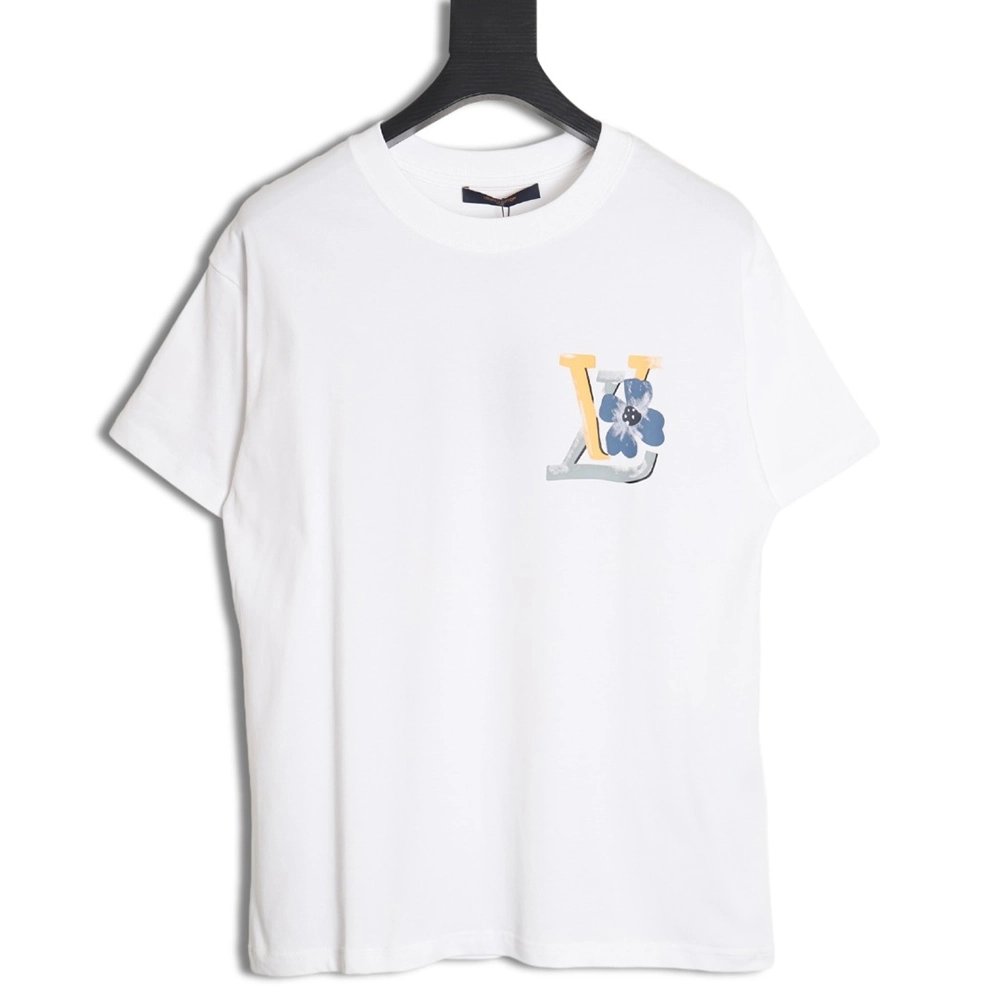 Reps Louis Vuitton 24ss colorful gradient letter print short-sleeved T-shirt TSK1,All order with free shipping Tshirt