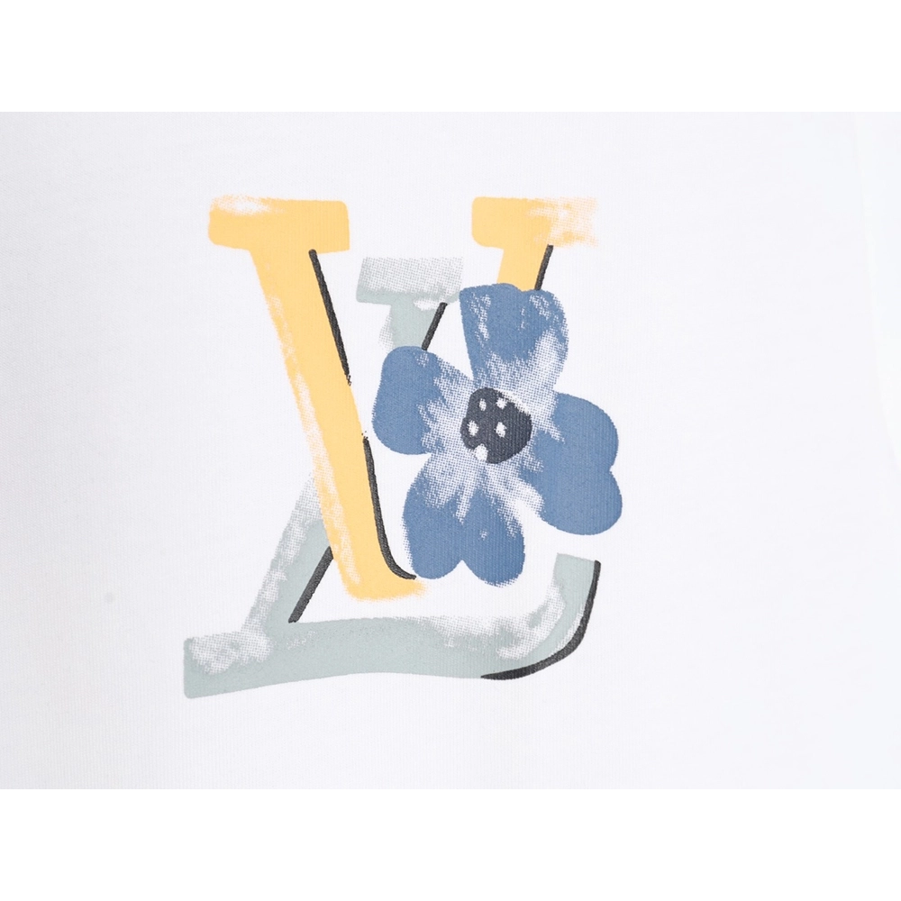 Reps Louis Vuitton 24ss colorful gradient letter print short-sleeved T-shirt TSK1,All order with free shipping Tshirt