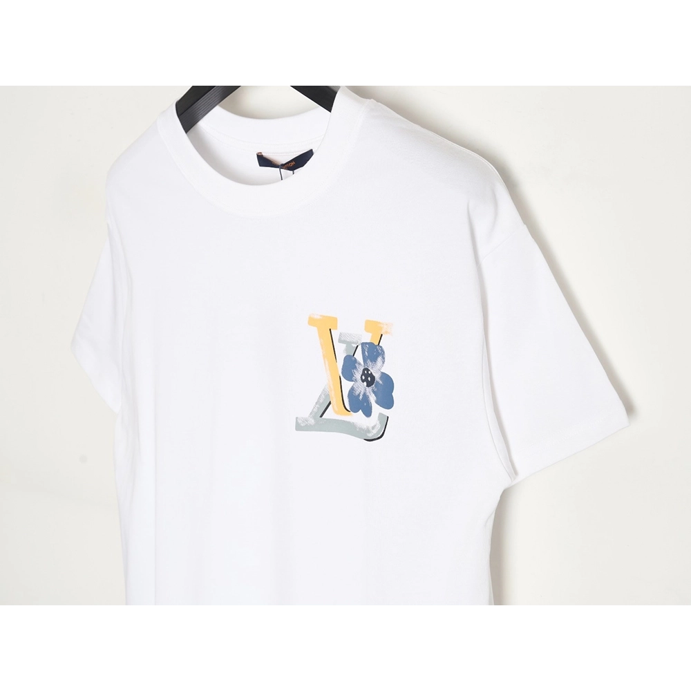 Reps Louis Vuitton 24ss colorful gradient letter print short-sleeved T-shirt TSK1,All order with free shipping Tshirt